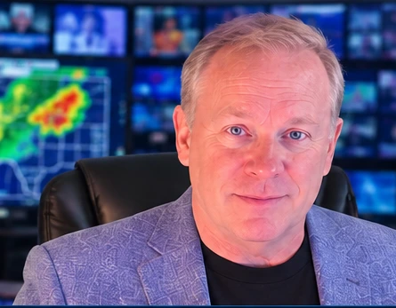 Mark Meyers in the Texas News Studio newsroom