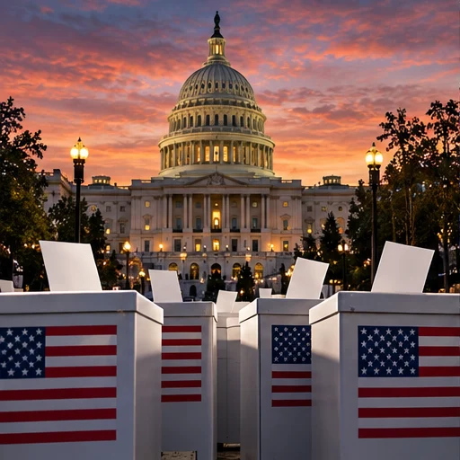 AI-generated editorial illustration for u.s. elections report