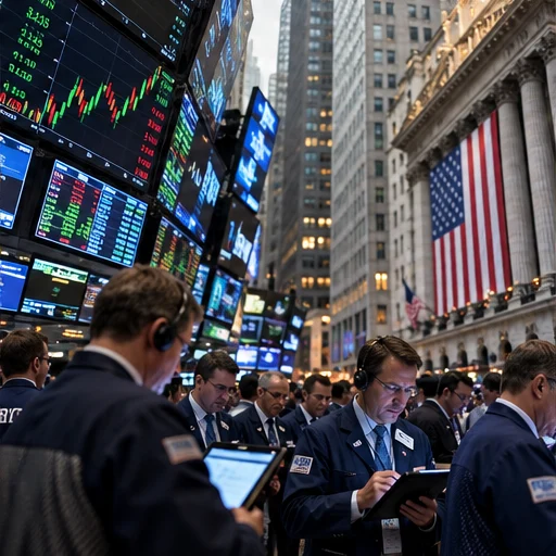 AI-generated editorial illustration for markets report