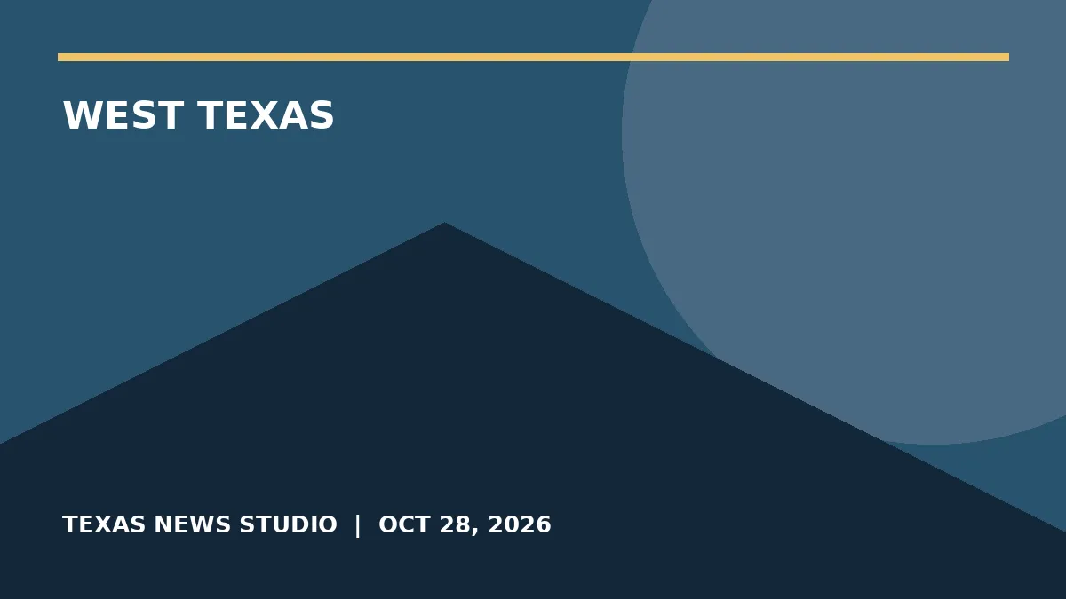 Editorial illustration for West Texas Rain Outlook Includes Localized Flooding Risk